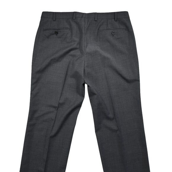 Ralph Lauren Mens Gray Dress Pants 36x29 Wool Blend Stretch Flat Front Trousers - Picture 8 of 10